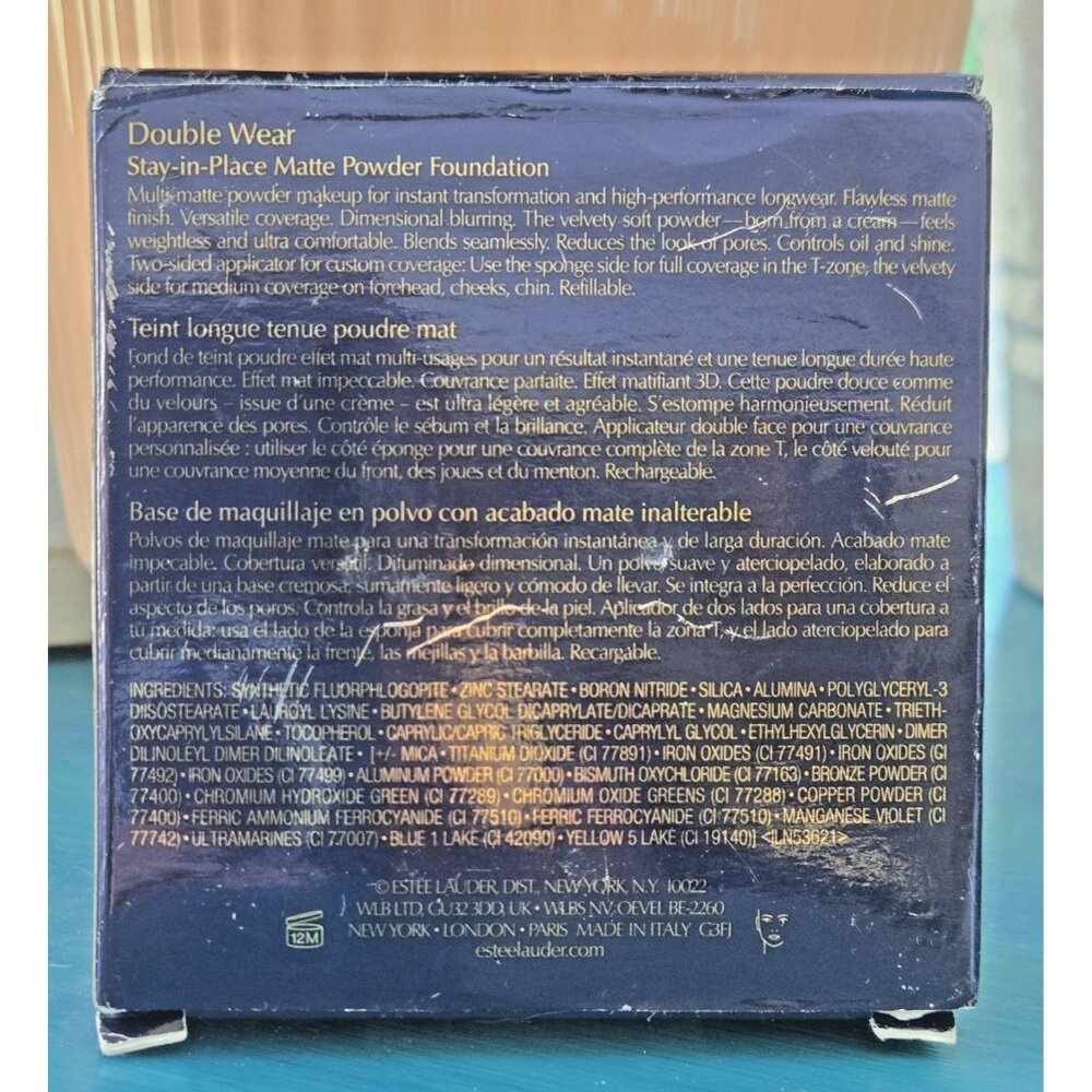 Estee Lauder Double Wear Stay-in-Place Matte Powder Foundation 6W1 Sandalwood - Picture 4 of 7